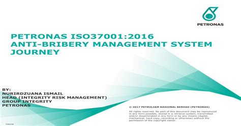 Pdf Petronas Anti Bribery Management Systempetronas Established