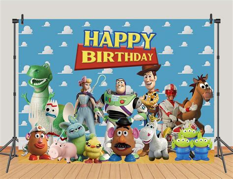 Buy 7x5ft Toy Story Theme Happy Birthday Party Photography Backdrops