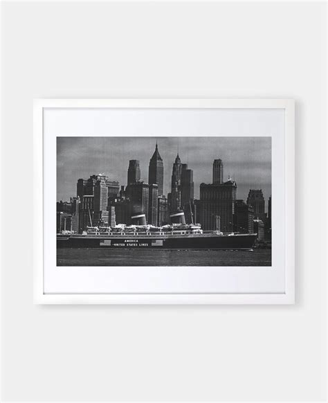 Ss America Maiden Voyage 1940 Historic New York Photograph The