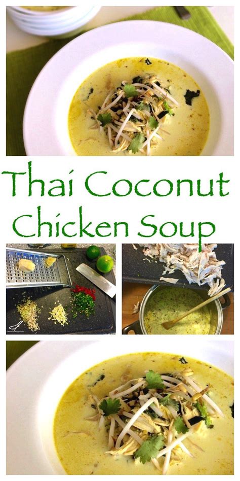 Tom kha gai is a popular thai soup known for its intense galangal, coconut aromatic flavor. Tom Kha Gai Soup (Thai Coconut Soup) | Recipe (With images ...