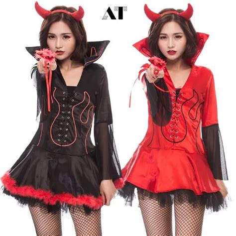 Sexy Women Demon Dress Womens Stuff Sexy Devil Costume Halloween Woman Devil Cosplay In Sexy