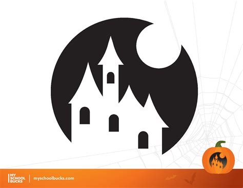 Haunted House Free Pumpkin Stencil Pumpkin Pattern Pumpkin