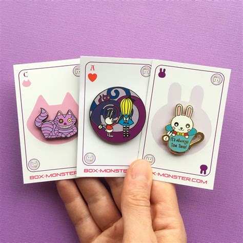 Alice in Wonderland Enamel Pin Set (3 pins) | Cute pins, Pin, patches