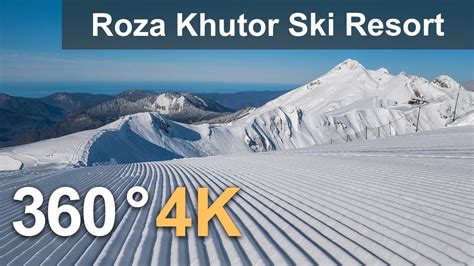Rosa Khutor Ski Resort Southern Slope Sochi Russia 360 Video In 4k