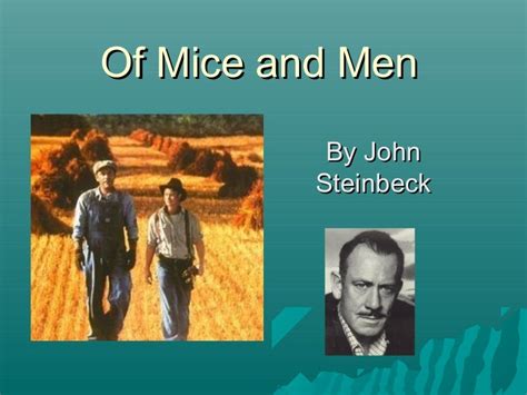 Of Mice And Men Background And Themes Ppt