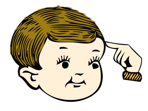 Pointing At Your Head Openclipart