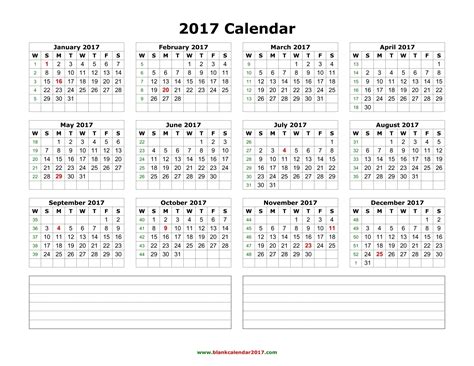 Calendar 2017: 50 Important Calendar Templates of 2017 [PDF, JPG]