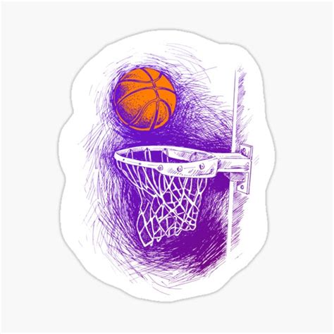Basketball Sticker For Sale By Alistan Redbubble