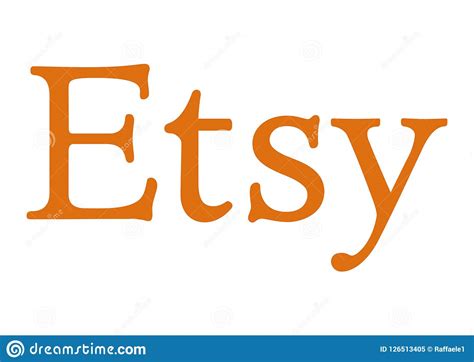 Etsy Logo editorial image. Illustration of white, advertise - 126513405
