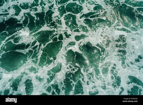 Aerial View Of Texture Ocean Waves Stock Photo Alamy