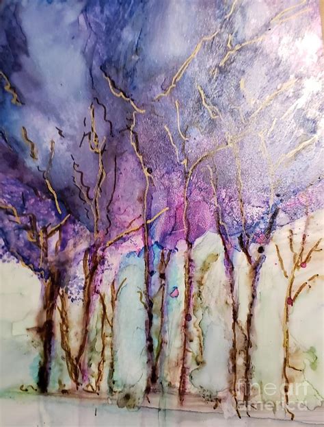 In The Woods Painting By Audrey Friedman Fine Art America