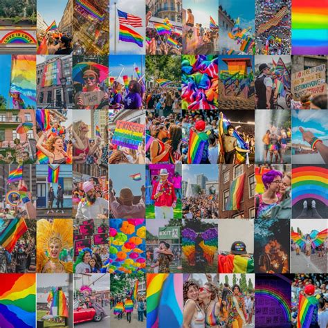 Pride Wall Collage Kit Digital Downloads 55 Pcs Pride Etsy