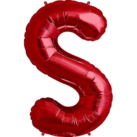 Balloon 34″ Letter S Red