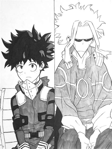 Deku And All Might By That1 Artist On Deviantart