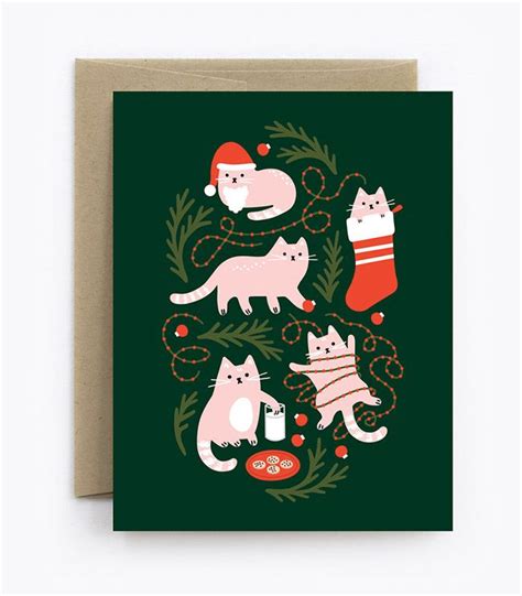 Christmas Cats Greeting Cards From The Detroit Card Co