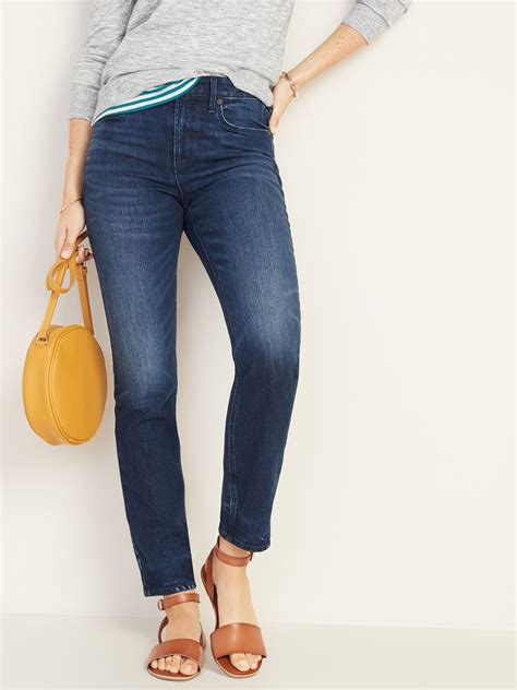 High Rise Secret Slim Pockets Power Straight Ankle Jeans For Women