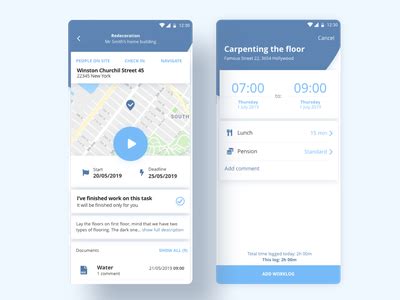 Construction worker app by Patrycja Paprotny for skyrise.tech design team on Dribbble