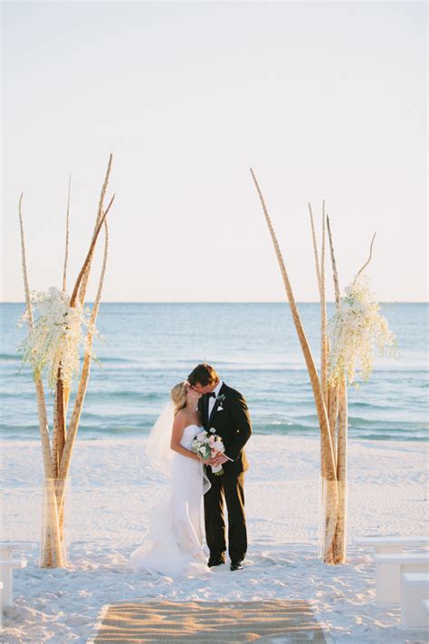 Because beach weddings are more casual than traditional church weddings, you can do some really unique things with decorations, food, and themes to make your. Katie and Patton's Seaside Beach Wedding | Best Wedding Blog