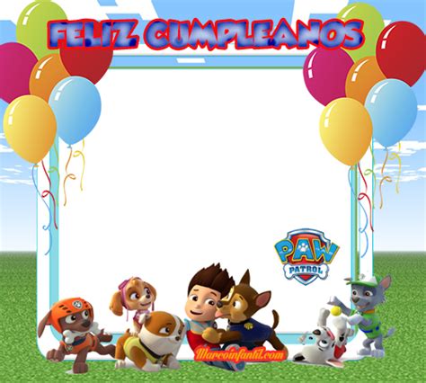 Maybe you would like to learn more about one of these? Marcos de Paw Patrol Feliz Cumpleanos | Marcos Infantiles