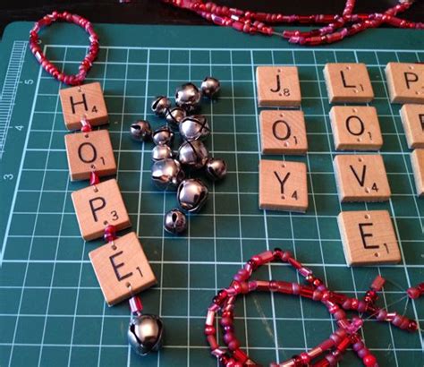 Things That Are Pretty Scrabble Ornaments And A Christmas