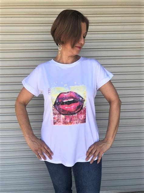 Lip Print T Shirt Buy Sassy Women S Tees Online Australia