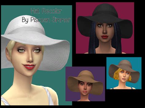The Sims Resource Brim Hat Recolor