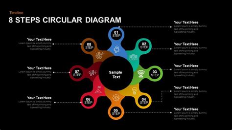 8 Steps Circular Diagram Powerpoint Template And Keynote Slide