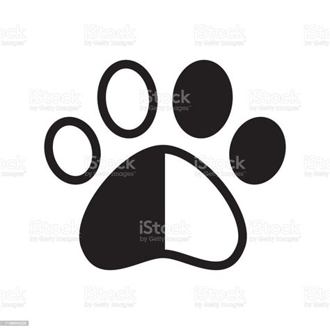 Dog Paw Vector Footprint Logo Pet Gatto Gattino Artiglio Cartone