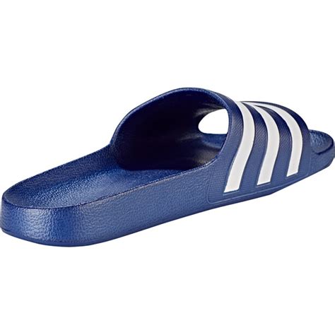Adidas Adilette Aqua Slides Men Dark Bluefootwear Whitedark Blue