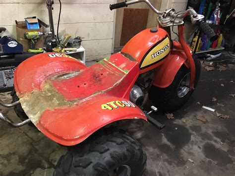 At the big three step back and check out these honda atc 90 and 110 from back in the day custom paint and frame to the springer. my new ATC90 three-wheeler! build thread - Page 2