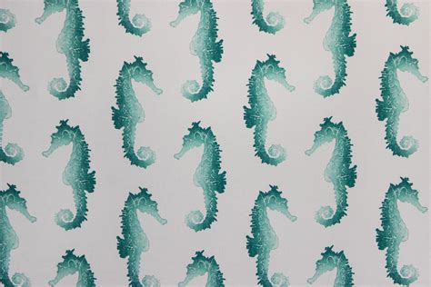 P Kaufmann Odl Seahorse Turquoise Fabric The Fabric Mill