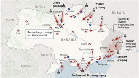 Map Russia S Invasion Of Ukraine