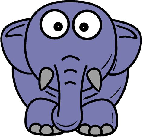 Purple Cartoon Elephant Clipart Free Download Transparent Png Creazilla