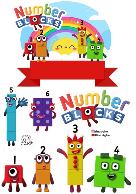 Number Blocks Topper Cake Printable Artofit