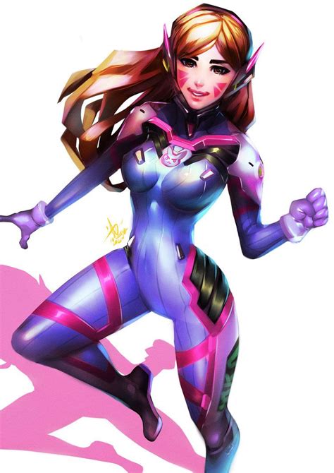 d va overwatch fanart on deviantart more at