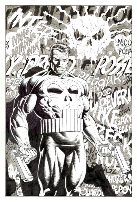 Amazing Marvel Art And Illustrations By Mike Zeck Punisher Artwork