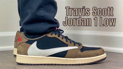 Travis Scott Jordan 1 Dark Mocha Low On Feet Rep Review Youtube