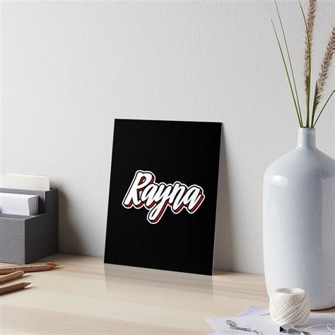 rayna first name hand lettering design art board print by sulies redbubble