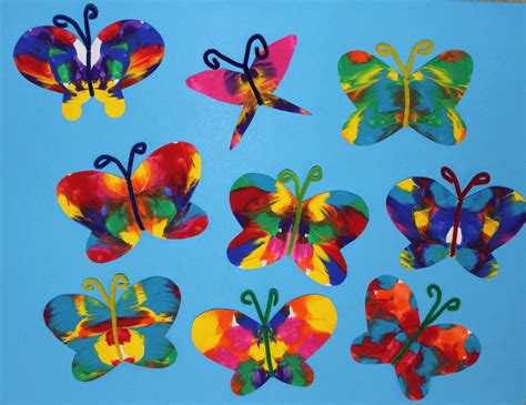 Symmetrical Painted Butterfly Craft The End In Mind Butterfly