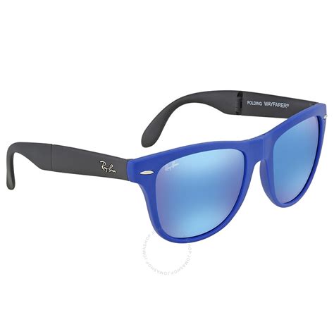 Ray Ban Wayfarer Blue Flash Sunglasses Rb4105 602017 54 Wayfarer Ray Ban Sunglasses Jomashop