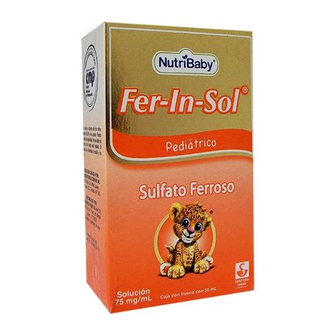 Sulfato ferroso Nutri Baby Fer In Sol 75 mg ml solución pediátrica 50