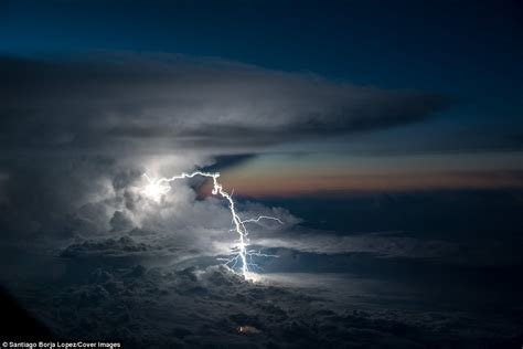 Airplane Pilot Captures Lightning Strike Over The Amazon Daily Mail