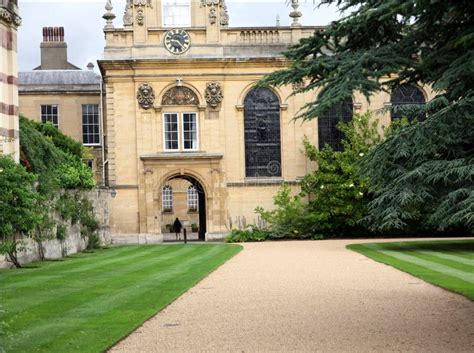 Oxford University Courtyard Stock Image Image Of Baroque College