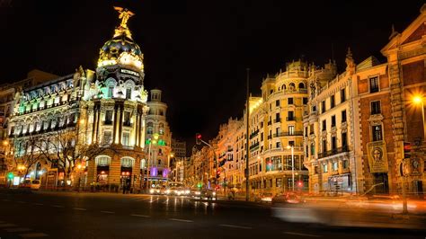 Evening In Madrid Hd Wallpaper Background Image 1920x1080 Id