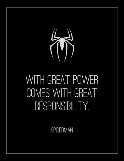 With Great Power Comes Great Responsibility Quote Who Said It