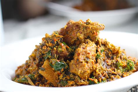 Egusi soup is really not a soup at all, much more like a stew but it has superb flavor. Pumpkin Seed 'Egusi' style Soup and Efo Igbo in 2020 | Pumpkin seed recipes, African food ...