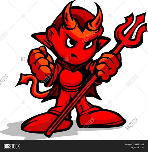 Tough Devil Demon Kid Vector And Photo Free Trial Bigstock