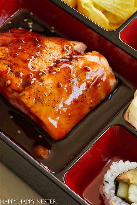 Salmon Teriyaki Bento Box Happy Happy Nester