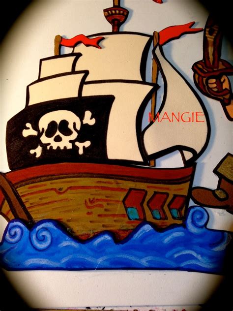 Barco jake y los piratas. LETRERO JAKE Y LOS PIRATAS- GOMA EVA - Artemangie