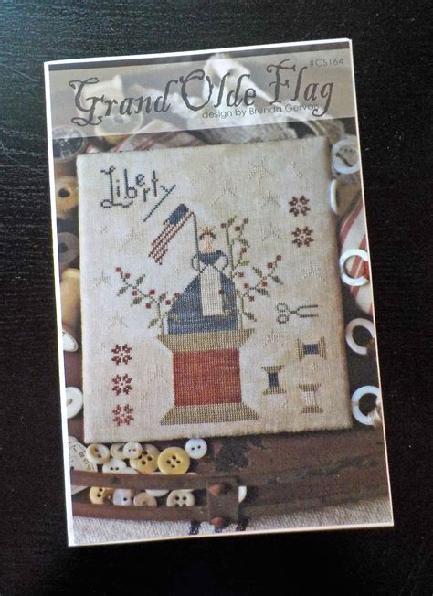 grand olde flag by brenda gervais of with thy needle and thread cross stitch design